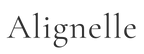 Logo of Alignelle with a black text on a white background. Mid-compression bodysuit for Professional women. French-Founded
